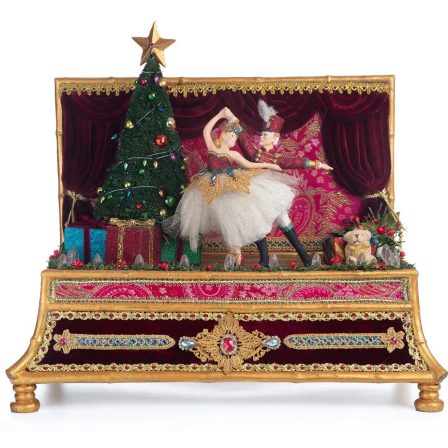 Katherine's Collection 15.75" Nutcracker Dancing Hinged Box Christmas Figure 28-328862