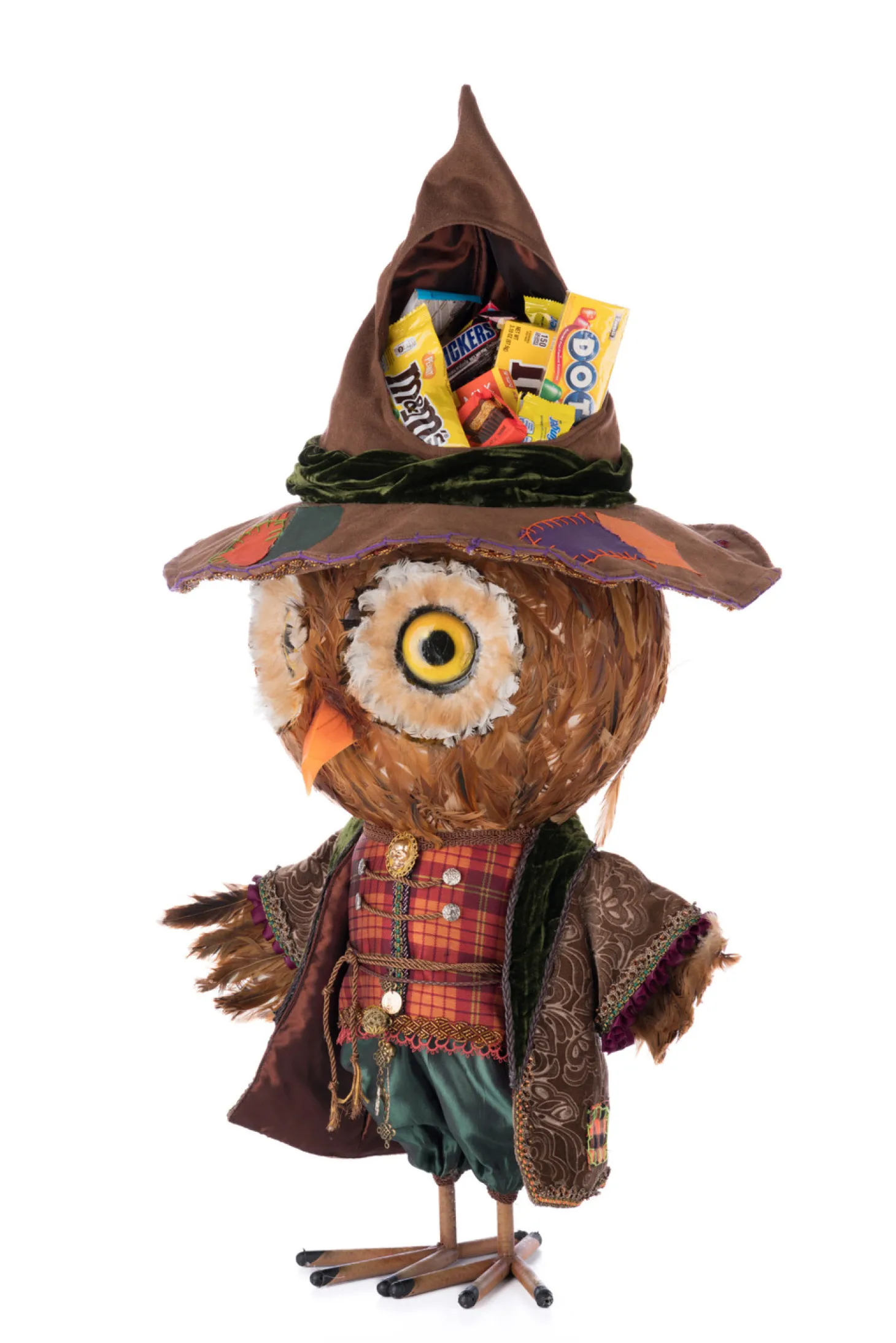 Katherine's Collection 33.5" Ozzy The Owl Candy Container Halloween Decoration 28-428158