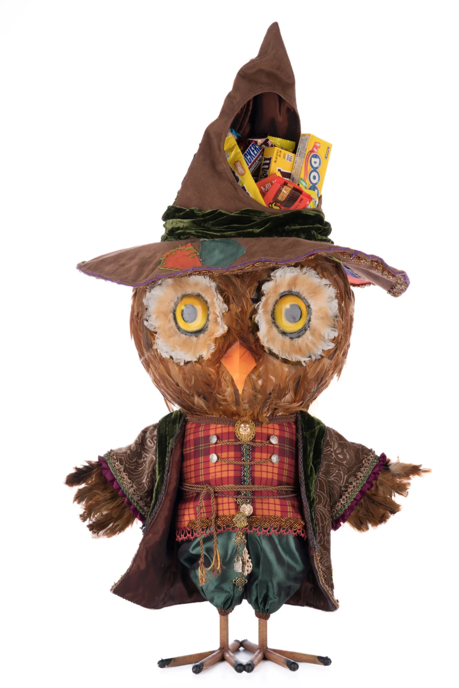 Katherine's Collection 33.5" Ozzy The Owl Candy Container Halloween Decoration 28-428158