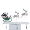 Katherine's Collection 16.75" Peppermint Palace Santa And Reindeer Christmas Stocking Holder 28-328042