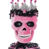Katherine's Collection 12.5" Pink Panic Skull Trinket Box Halloween Decoration 28-428400