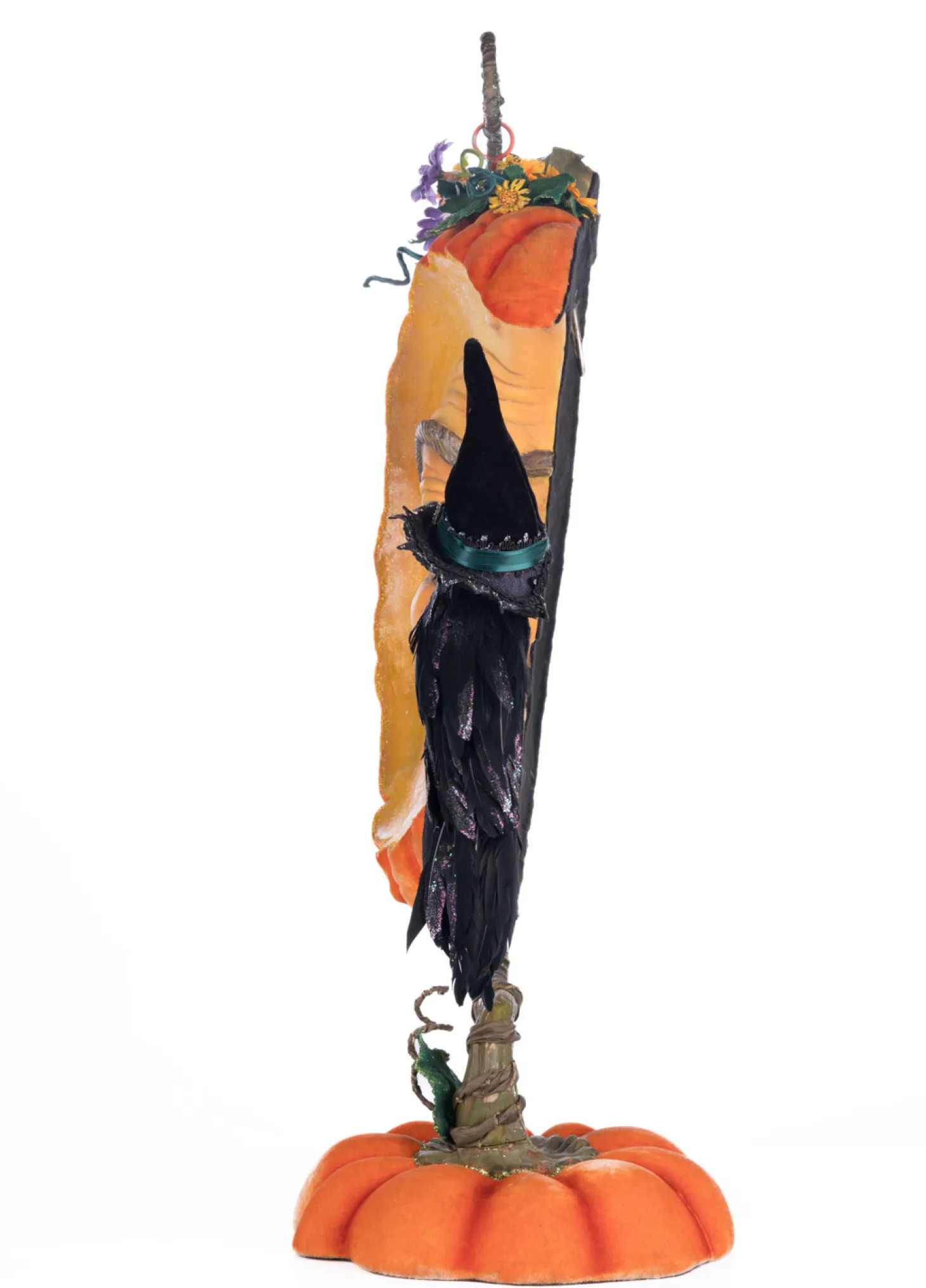 Katherine's Collection 27.5" Pumpkin Moon Witch Wall Piece Or Tabletop Halloween Decoration 28-428195