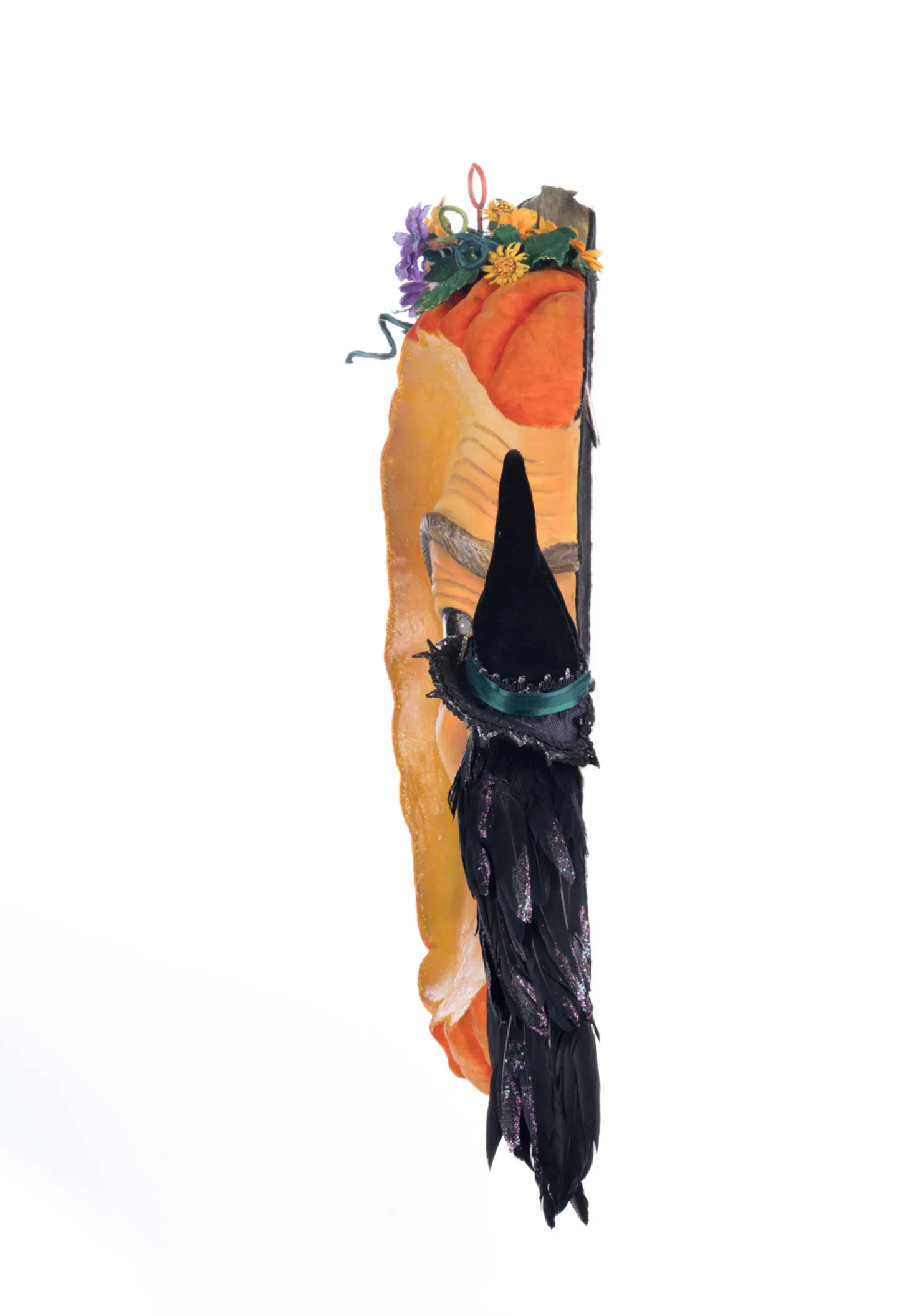 Katherine's Collection 27.5" Pumpkin Moon Witch Wall Piece Or Tabletop Halloween Decoration 28-428195