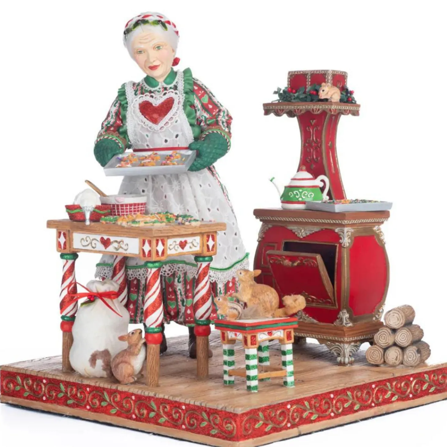 Katherine's Collection 18" Seasoned Greetings Mrs Claus Baking For Christmas Figure 28-328740