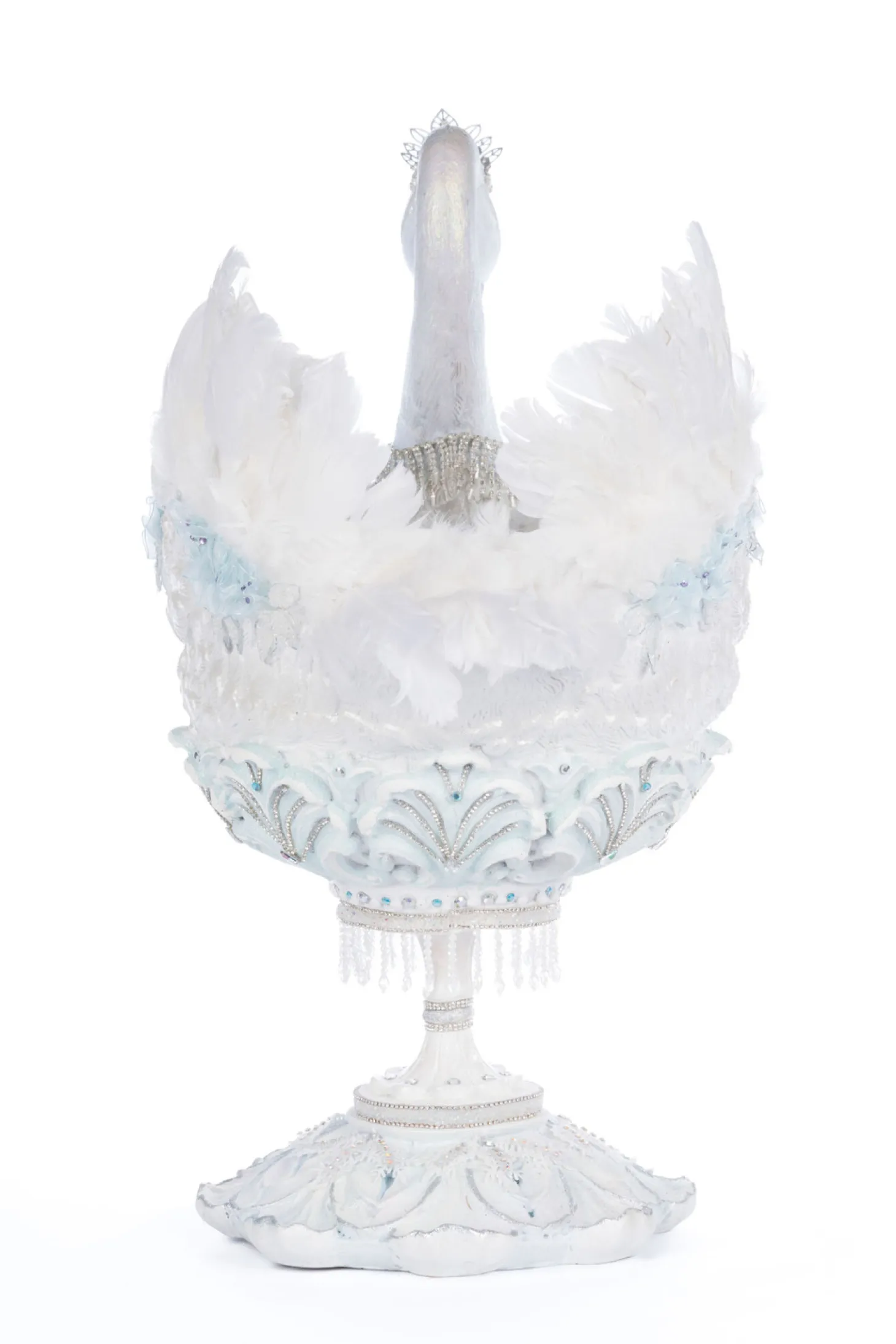 Katherine's Collection 24" Shimmering Swan Bowl Christmas Decoration 28-428298