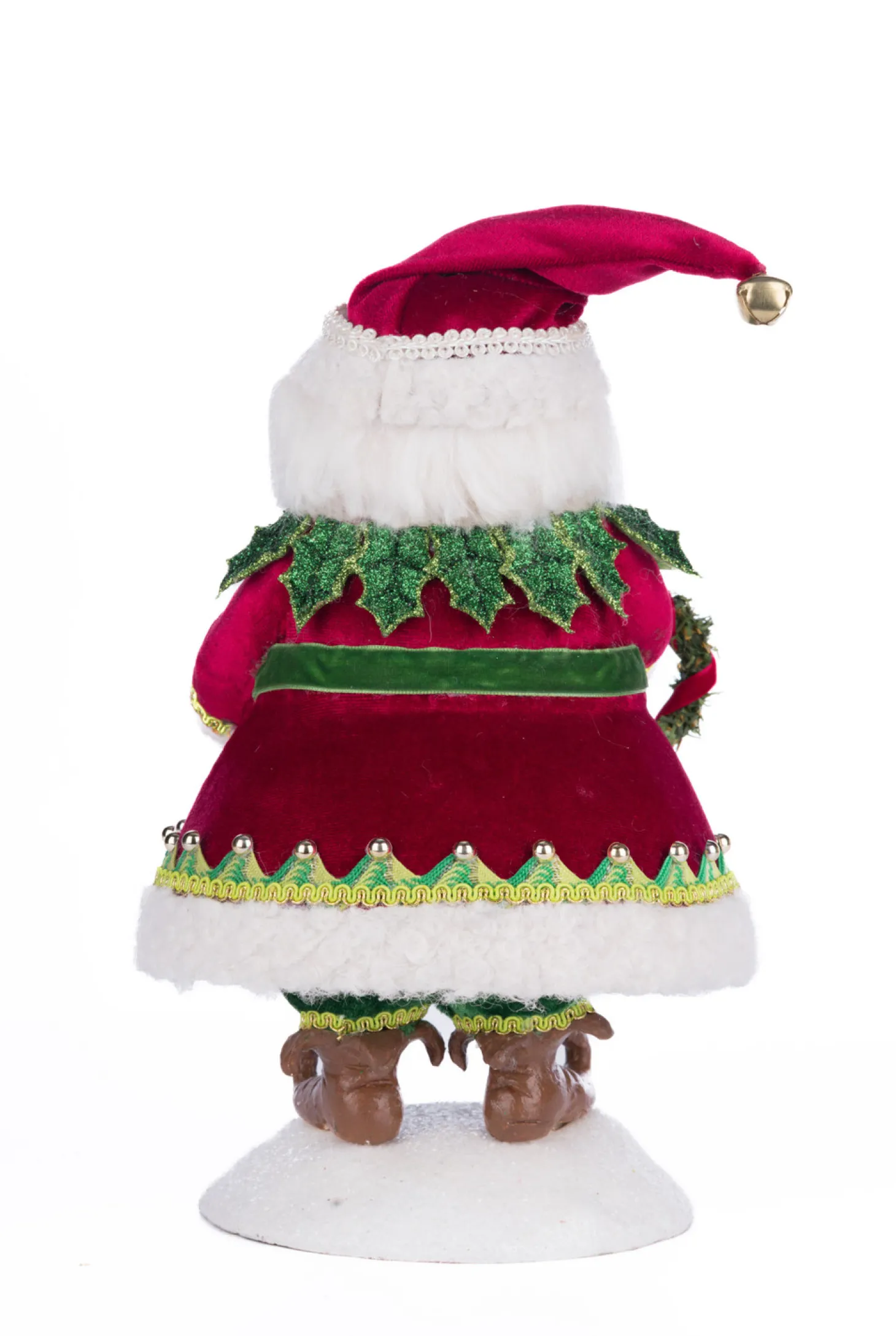 Katherine's Collection 11" Silly Santa With Wreath Christmas Decoration 28-428345