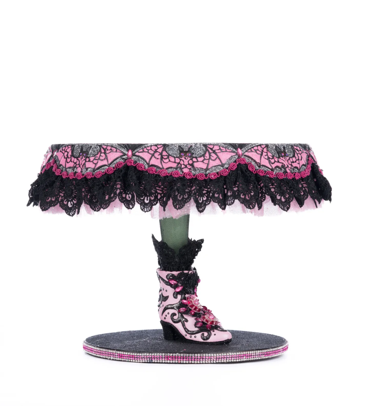 Katherine's Collection 12.5" Witch Boots Halloween Cake Plate 28-428142