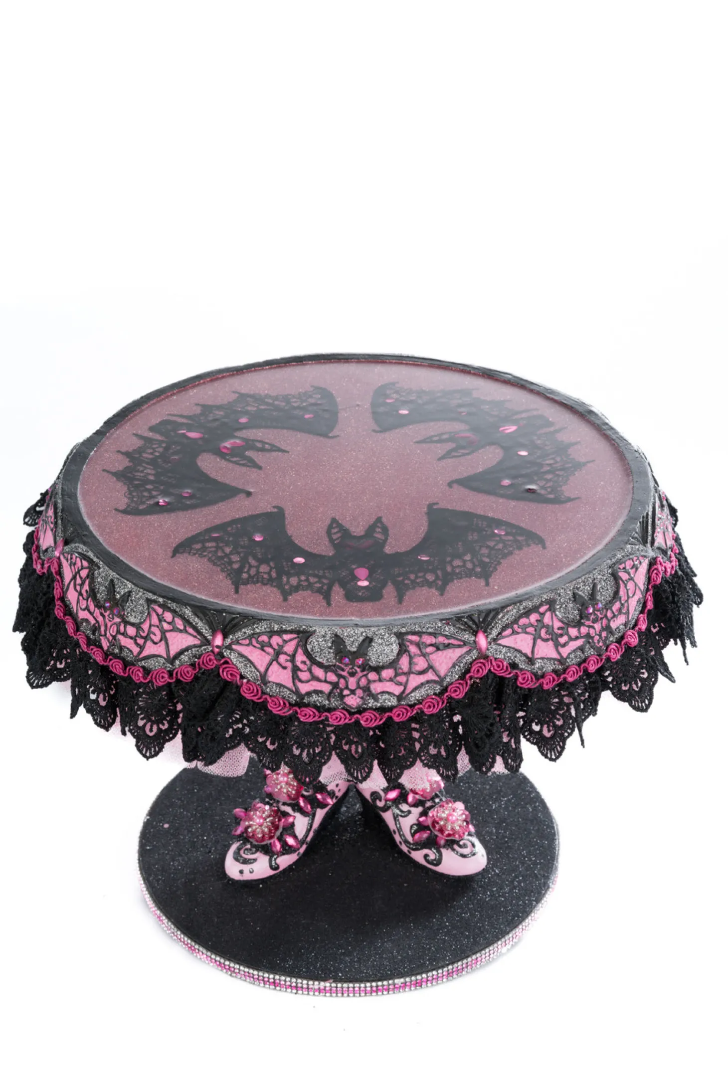 Katherine's Collection 12.5" Witch Boots Halloween Cake Plate 28-428142