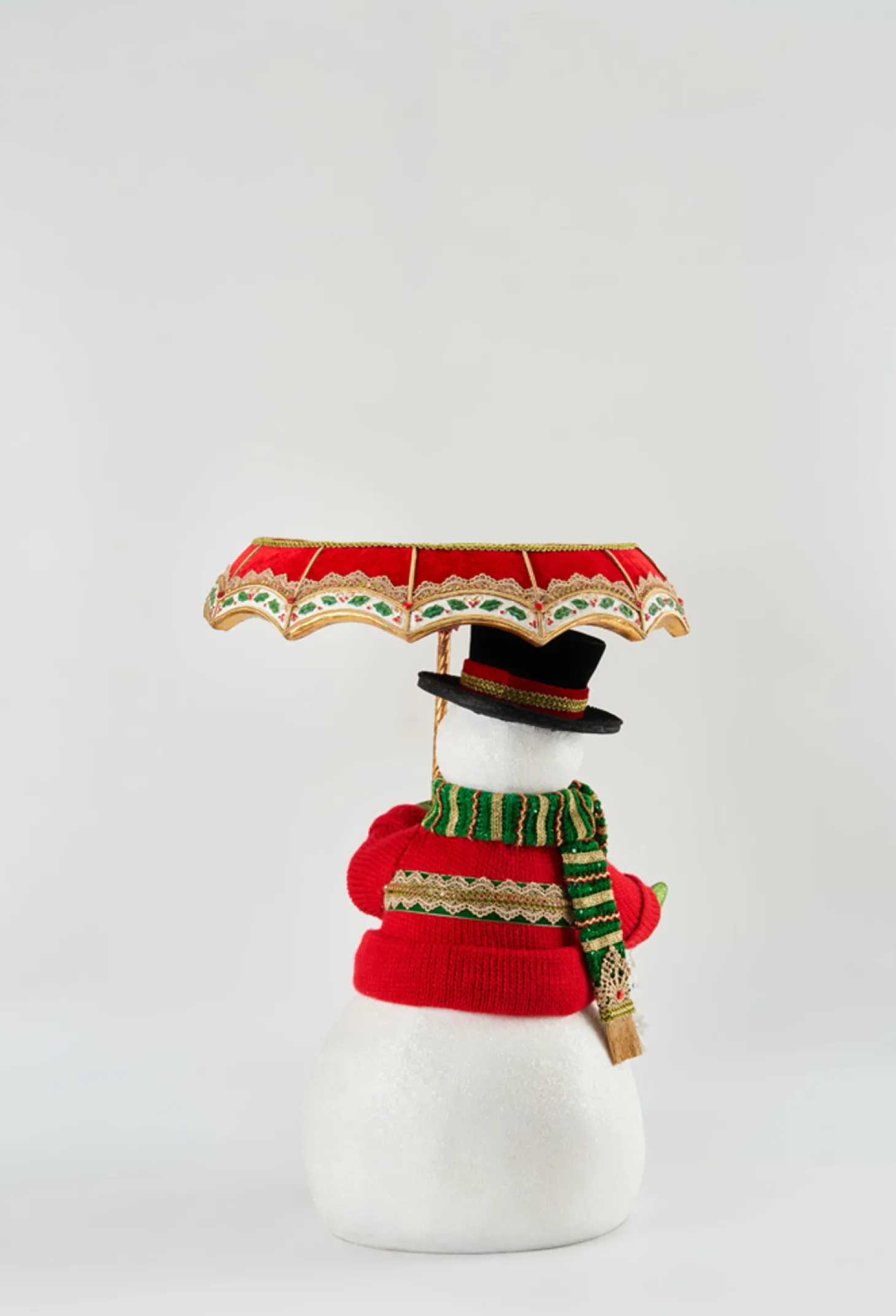 Katherine's Collection All The Trimmings Snowman With Serving Tray Umbrella 28-228569