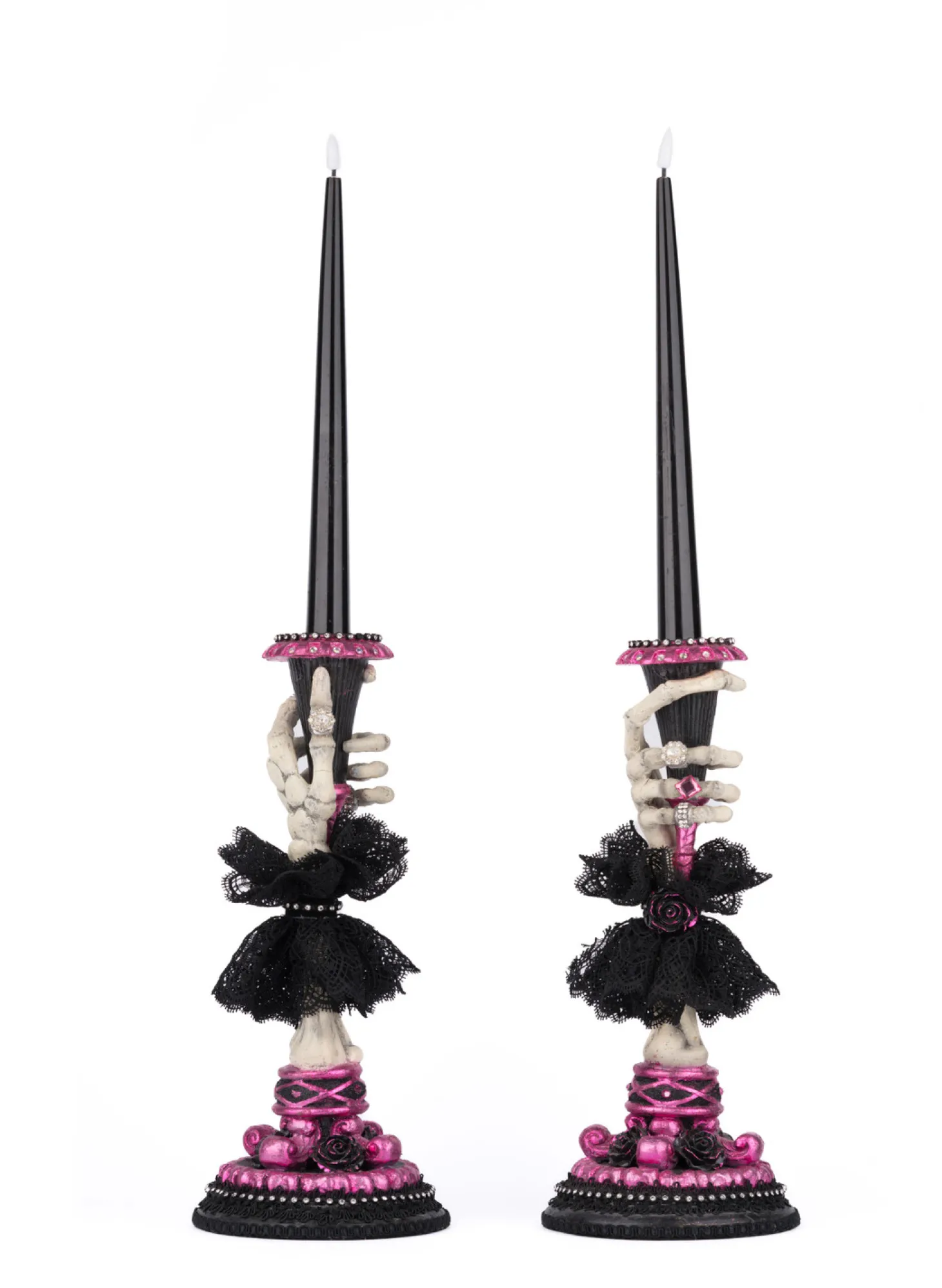 Katherine's Collections 21.5" Skeleton Hand Candle Sticks Set Of 2 Halloween Decoration 28-428145