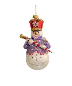 Kurt Adler 6" Bellissimo Band Leader Snowman Glass Christmas Ornament BELL0042