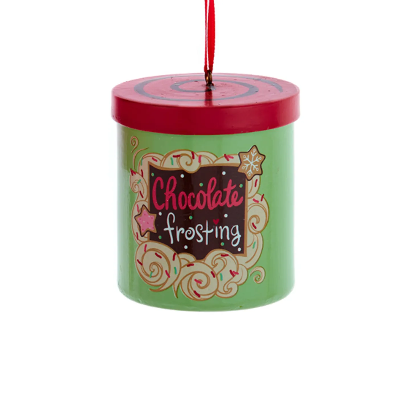 Kurt Adler 2.5" Cake Frosting Can Christmas Ornament D4367