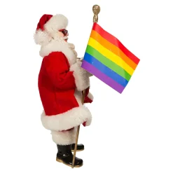 Kurt Adler 10" Fabriché Pride Santa Christmas Figure FA0179