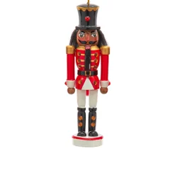 Kurt Adler 6" Red And White African American Nutcracker Ornament F2223