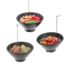 Kurt Adler 2.75" Set Of 3 Asian Rice & Noodle Bowl Christmas Ornament D4237
