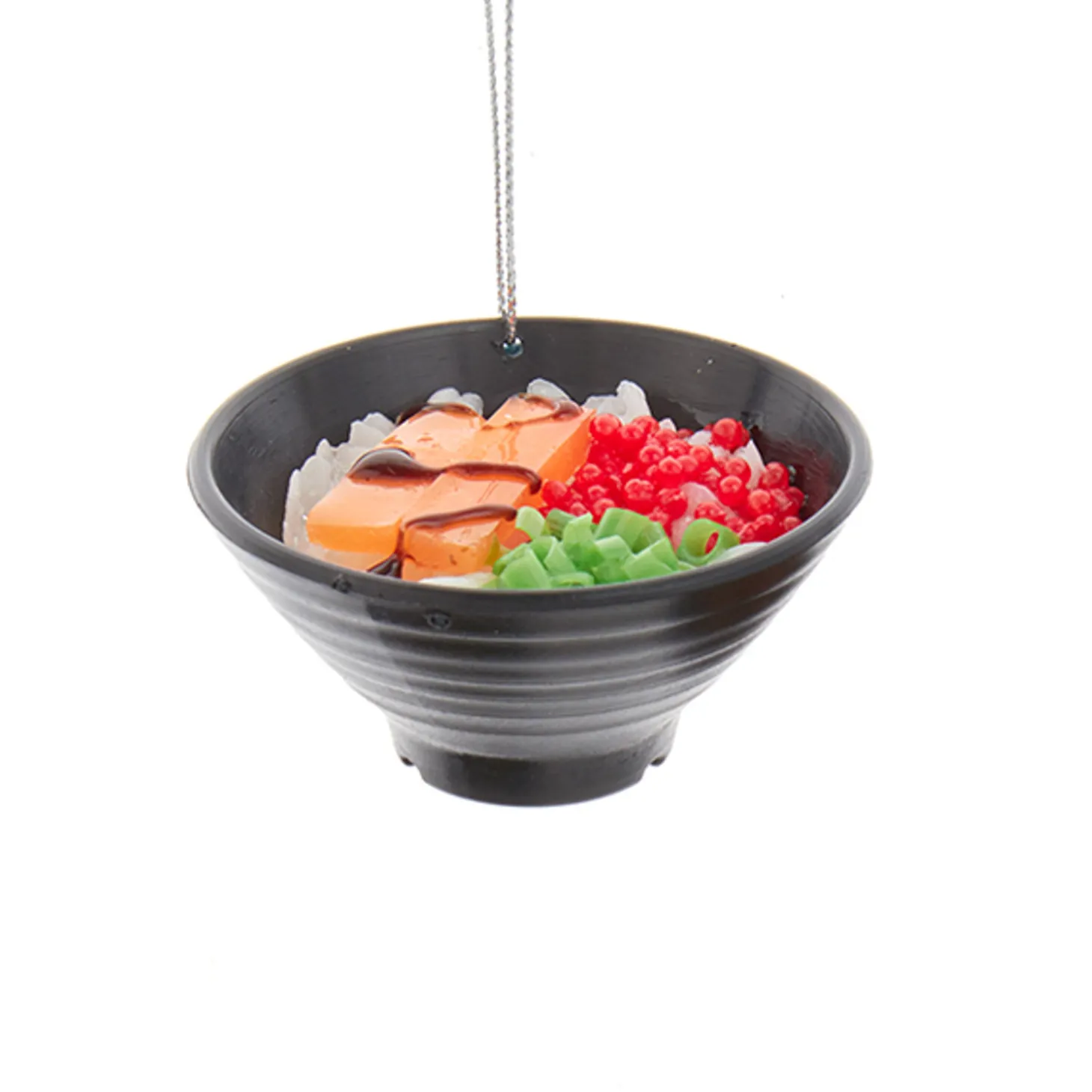 Kurt Adler 2.75" Set Of 3 Asian Rice & Noodle Bowl Christmas Ornament D4237