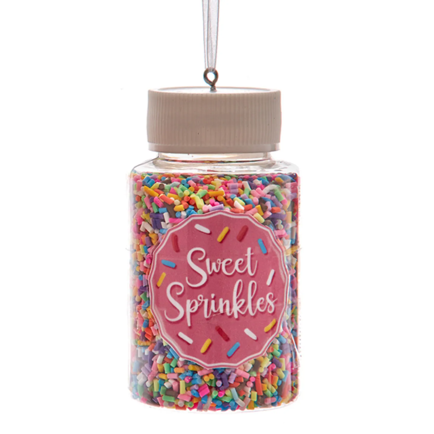 Kurt Adler 3.3" Set Of 2 Cookie Sprinkles Jar Christmas Ornament D4226