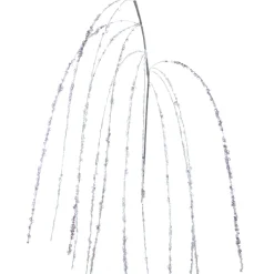 Kurt Adler White Sequined Hanging Christmas Tree Spray C0291