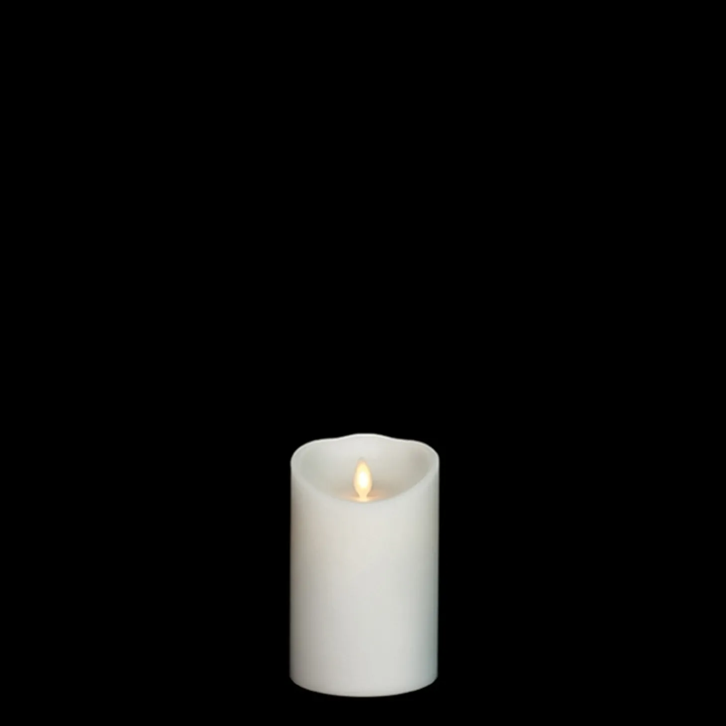 Liown 3" X 4", 6", Or 8" Moving Flame White-Unscented Pillar Battery Candle