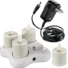 Liown Rechargeable 1.6" Moving Flame Tealight System With Charger 36120