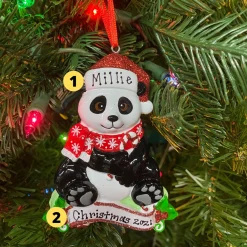 Panda Personalized Christmas Ornament OR1850-P