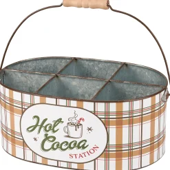 Primitives By Kathy 12" Christmas Hot Cocoa Station Caddy 119060