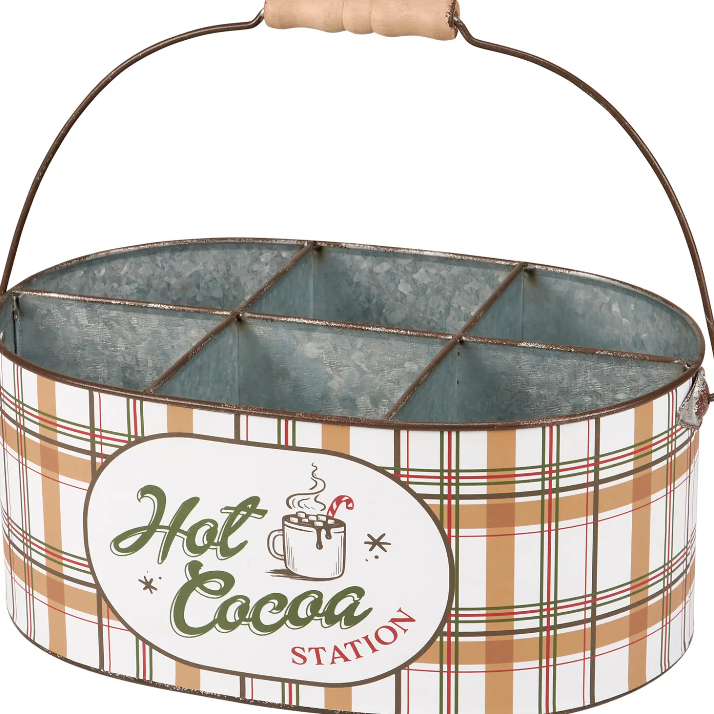 Primitives By Kathy 12" Christmas Hot Cocoa Station Caddy 119060