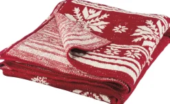 Primitives By Kathy 60" Red And White Nordic Christmas Throw Blanket 37387