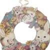 Primitives By Kathy 14" Wooden Easter Bunny Wreath 34805