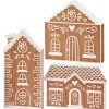 Primitives By Kathy Gingerbread House Chunky Sitter Set Of 3 Christmas Figures 119012