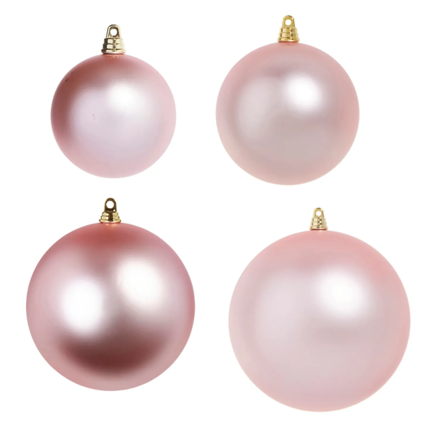 Raz 3", 4", 6", Or 10" Large Pink Matte Ball Christmas Ornaments