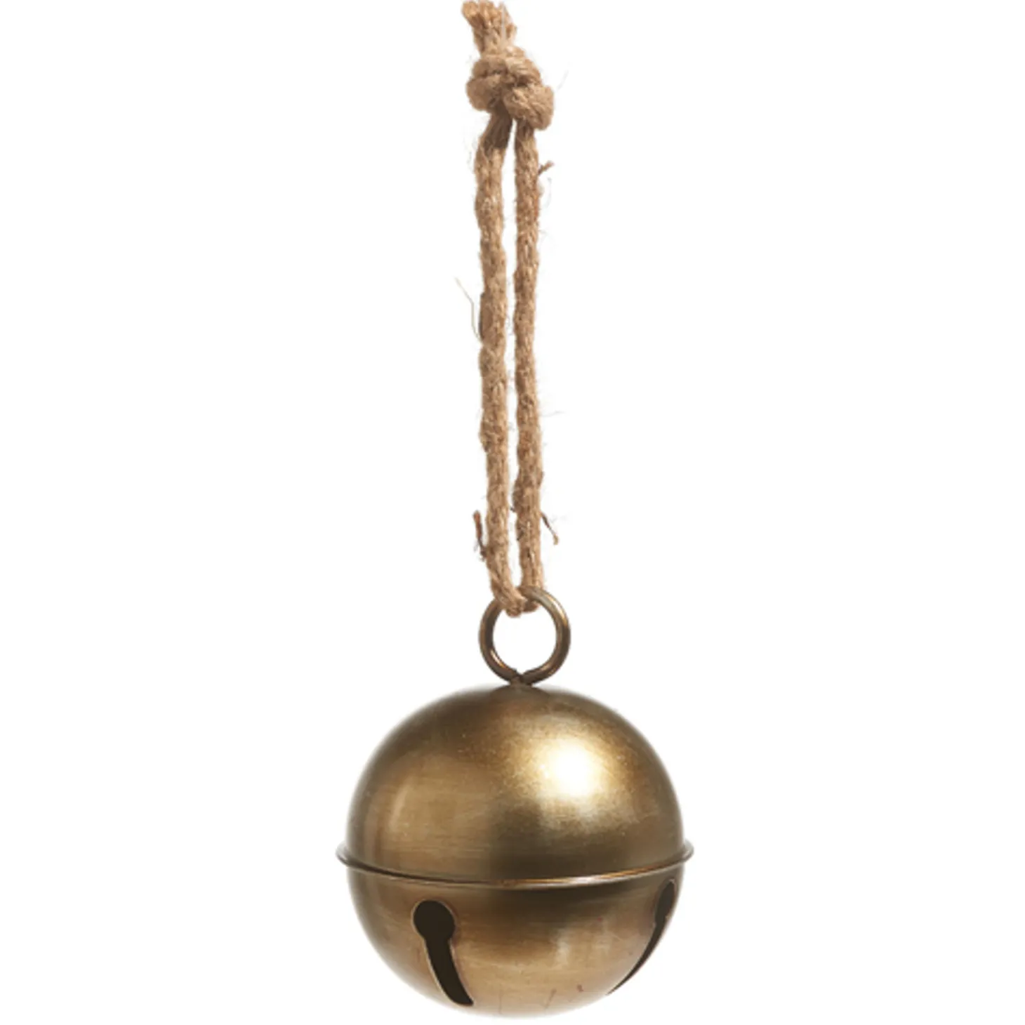 Raz 7.75", 10.5", Or 13.75" Antiqued Gold Jingle Bell Metal Christmas Ornament