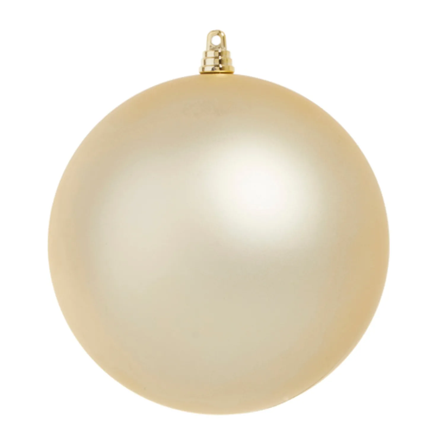 Raz 4", 6", Or 10" Large Champagne Matte Ball Christmas Ornaments