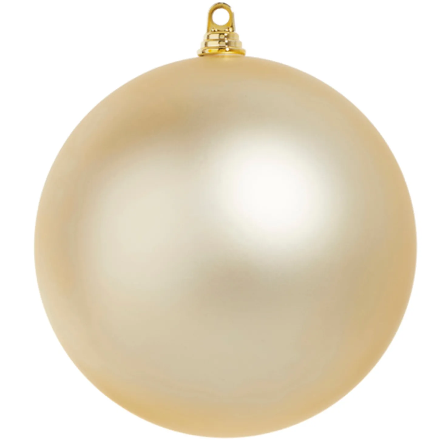 Raz 4", 6", Or 10" Large Champagne Matte Ball Christmas Ornaments