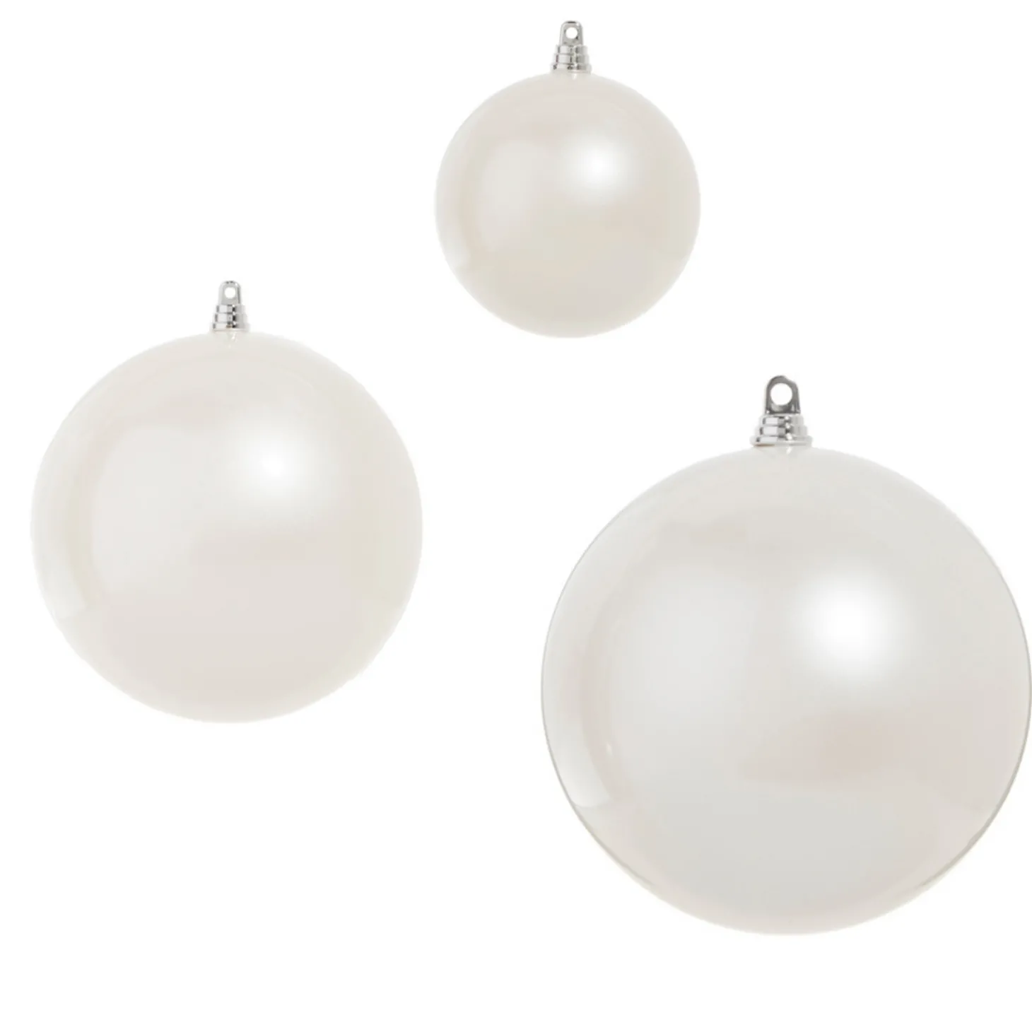 Raz 4", 6", Or 10" Large Pearl Ball Christmas Ornaments