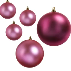 Raz 4", 6", Or 10" Matte Fuchsia Ball Christmas Ornament