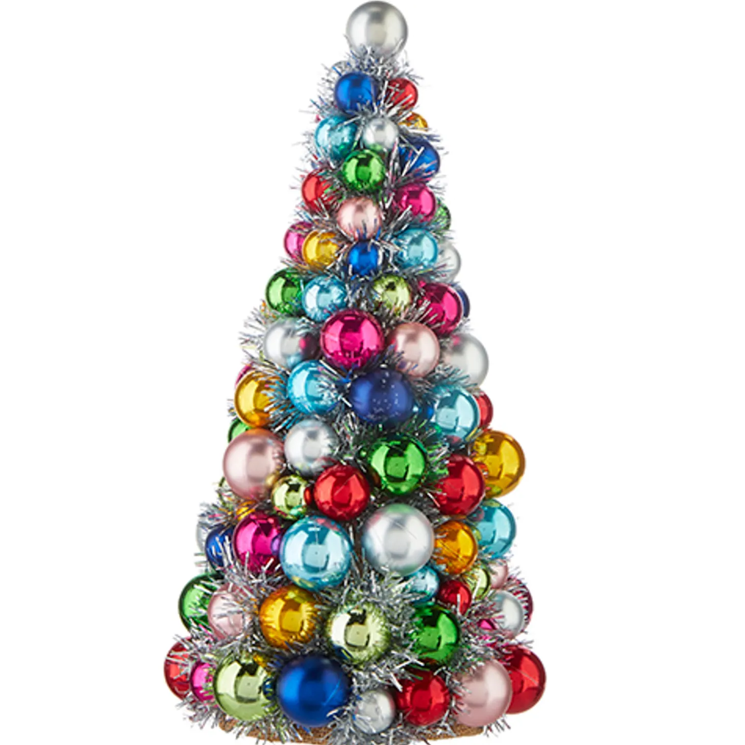 Raz 10", 13", Or 15.5" Multicolor Ball Ornament Christmas Tree