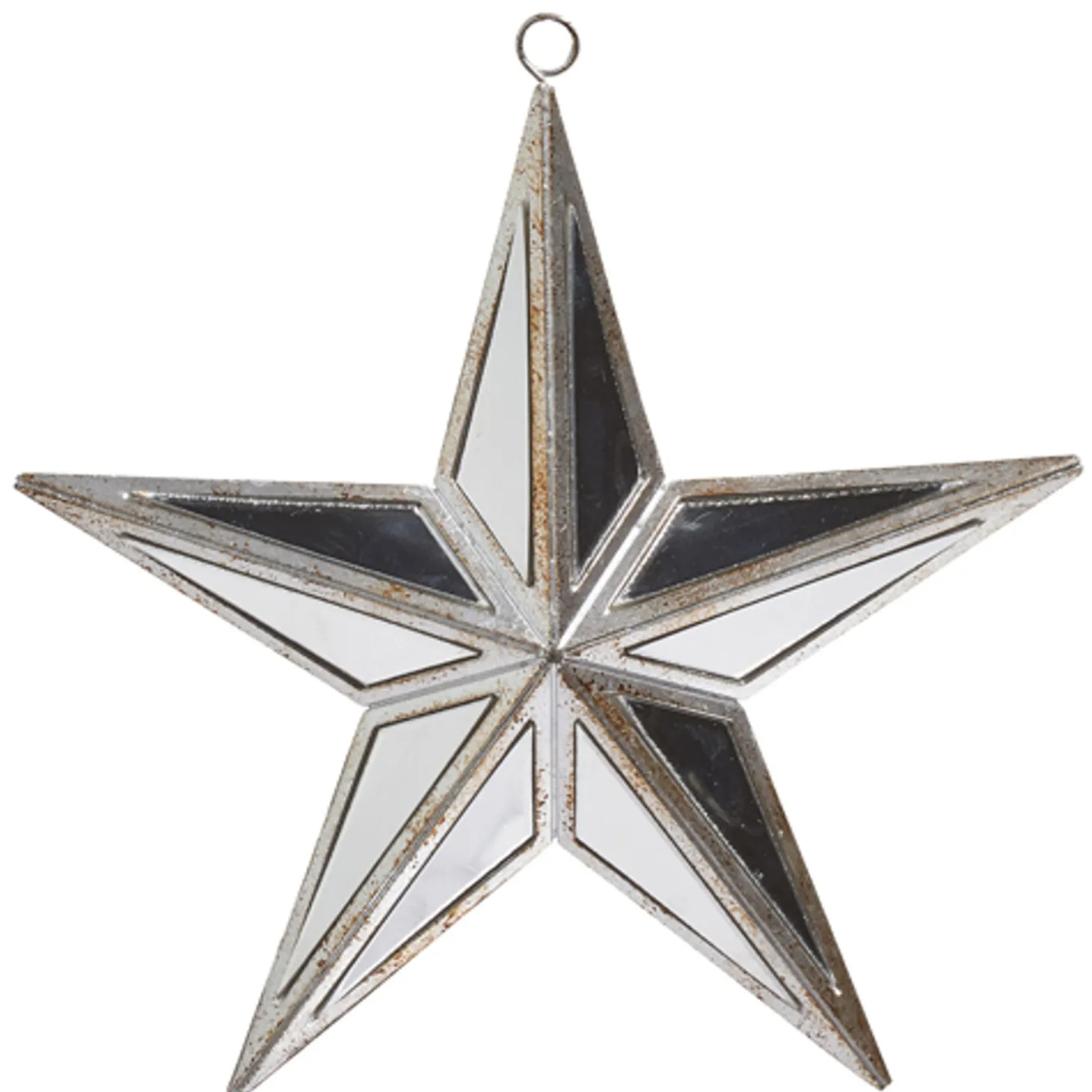 Raz 5.75", 12", Or 15" Silver Mirrored Star Christmas Ornament