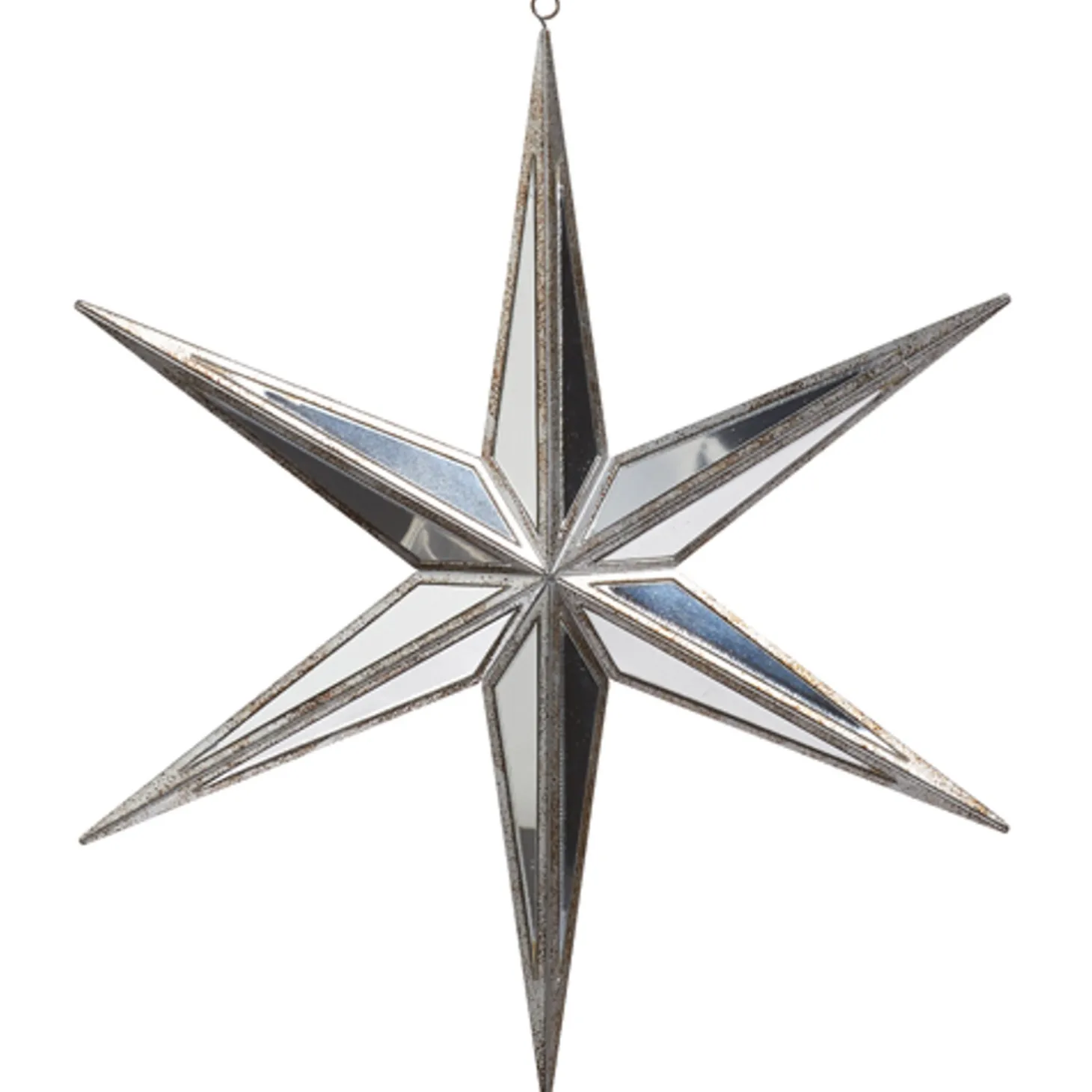 Raz 5.75", 12", Or 15" Silver Mirrored Star Christmas Ornament