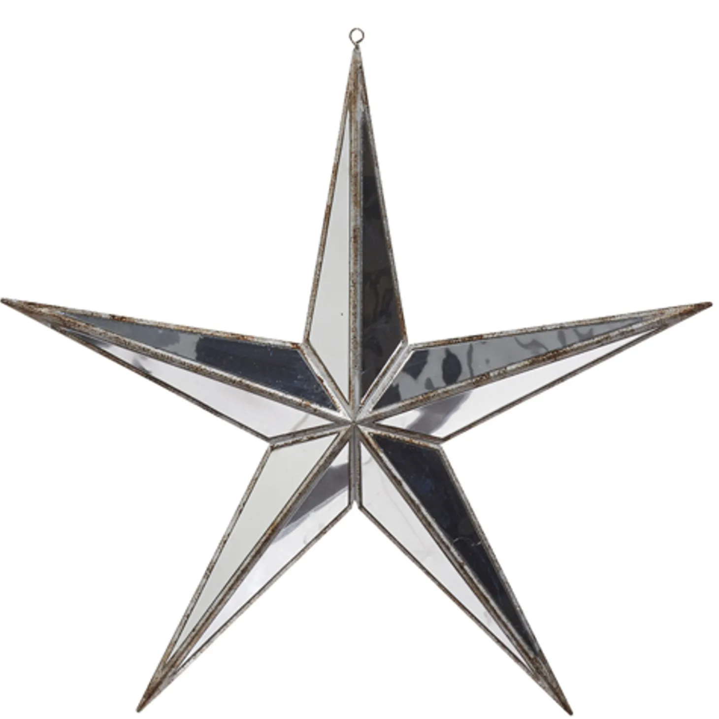 Raz 5.75", 12", Or 15" Silver Mirrored Star Christmas Ornament