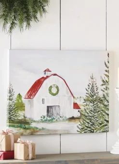 Raz 23.75" Barn Wall Art Christmas Sign 3957332
