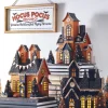 Raz 12.25" Battery Operated Lighted Haunted House Halloween Decoration 4012528