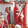 Raz 18" Bedtime African American Santa With Plate Of Cookies Christmas Figure 4115558