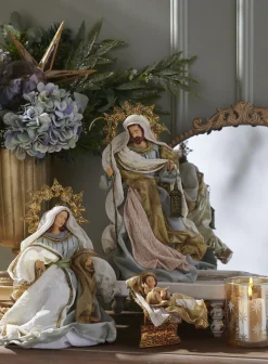 Raz 16.5" Blue Holy Family Christmas Nativity Decoration 4310660