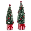 Raz 11" Bottle Brush Trees In Presents Christmas Decoration 4416379