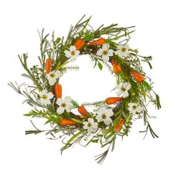 Raz 22" Carrot And Mixed Floral Easter Wreath W4202218