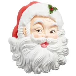 Raz 18.5" Classic Santa Head Wall Hanging Christmas Decoration 4457658
