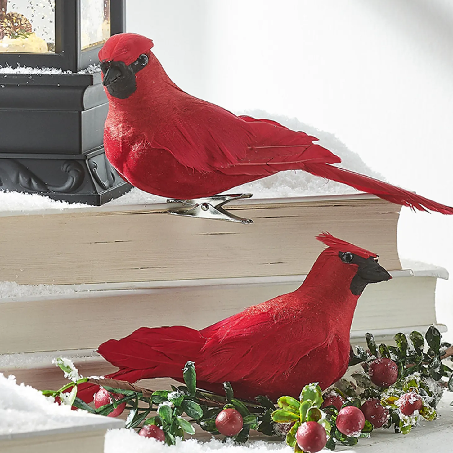 Raz 6.5" Clip-On Cardinal Christmas Ornament 3102594