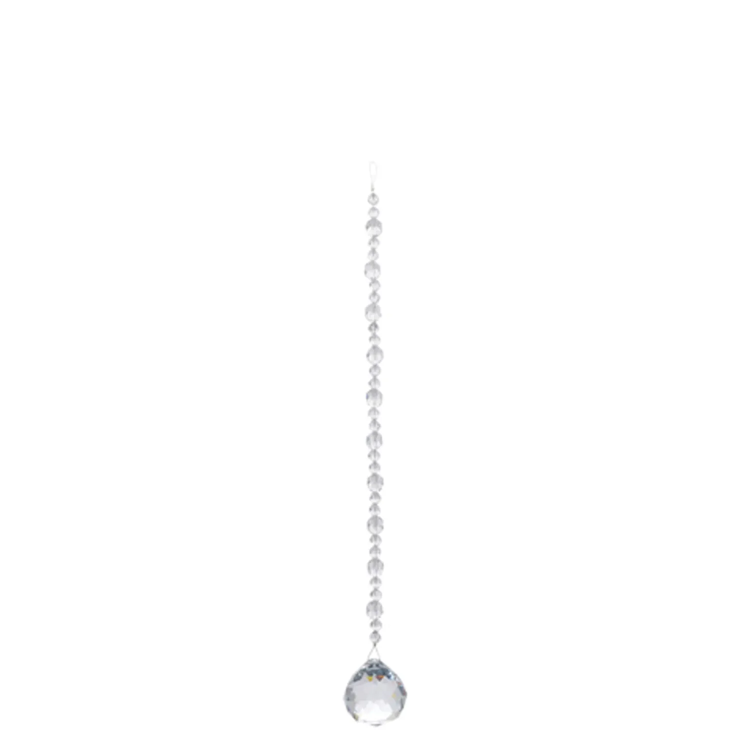 Raz 13.5" Crystal Drop Glass Christmas Ornament 4422895