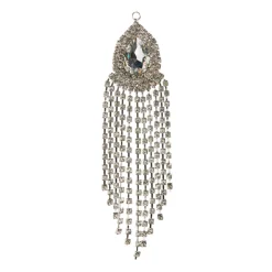 Raz 6.25" Dripping Jewel Silver Christmas Ornament 4416239
